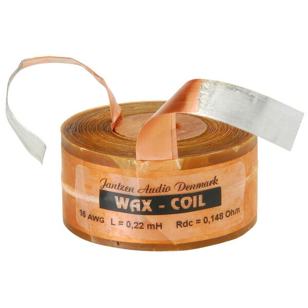 Main product image for Jantzen 8540 0.22mH 16 AWG Copper Foil Wax Coil 255-504